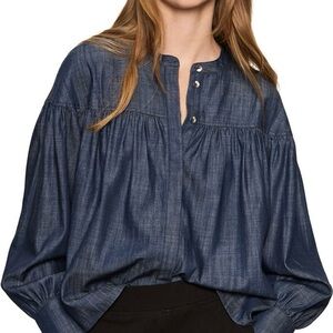 Women's Blue Denim Top